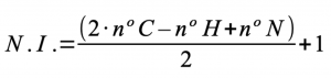 numero de insaturacion formula