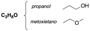 isomeria en las moleculas organicas isomeria de funcion propanol metoxietano c3h8o