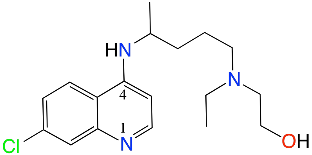 Hidroxicloroquina XXSMGPRMXLTPCZ-UHFFFAOYSA-N