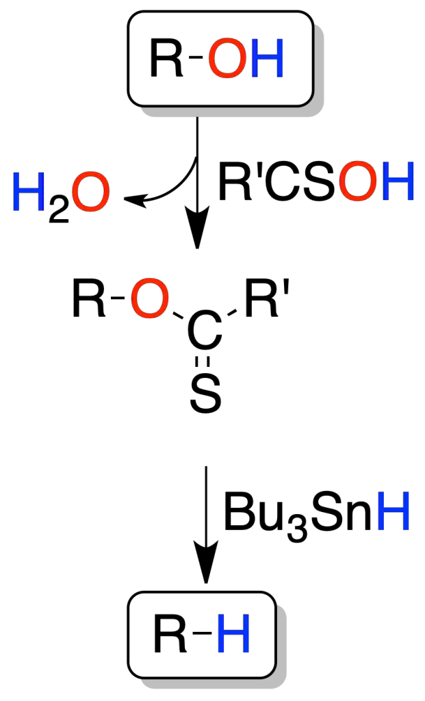 reacciones de alcoholes eteres oxiranos epoxidos reaccion de barton-mccombie
