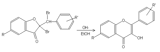 Auwers synthesis of flavone