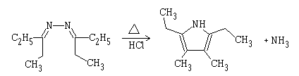 Piloty-Robinson pyrrole synthesis