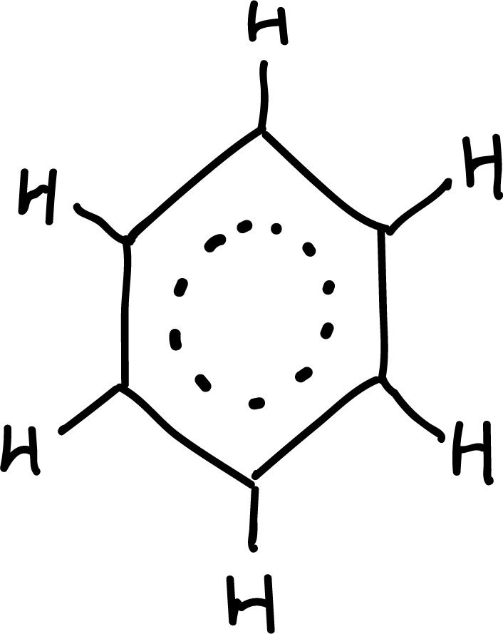 Resonance hybrid of benzene