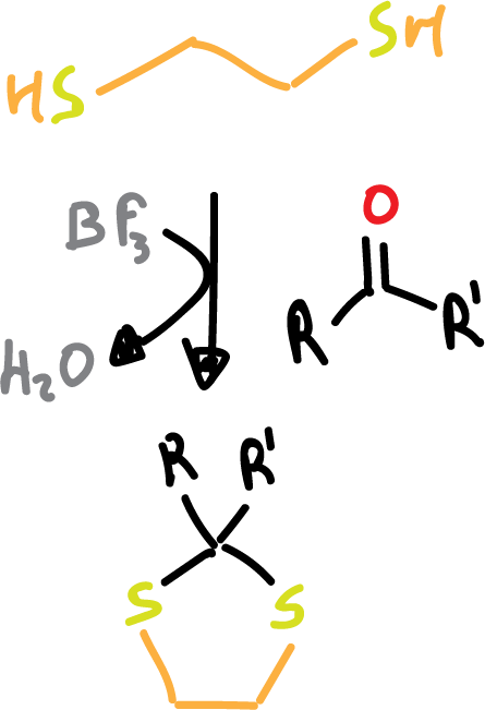 example dithiol protecting group dithioacetals