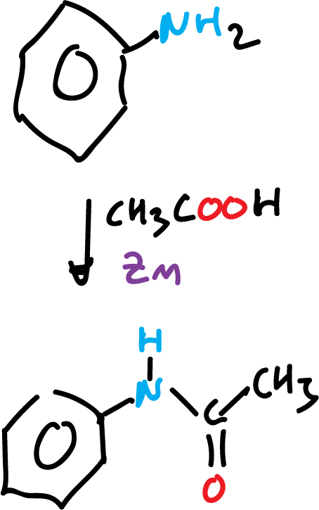 sintesis acetanilida FZERHIULMFGESH-UHFFFAOYSA-N