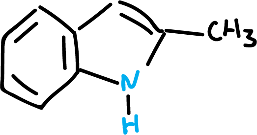 reactividad 2-metil indoles indol SIKJAQJRHWYJAI-UHFFFAOYSA-N