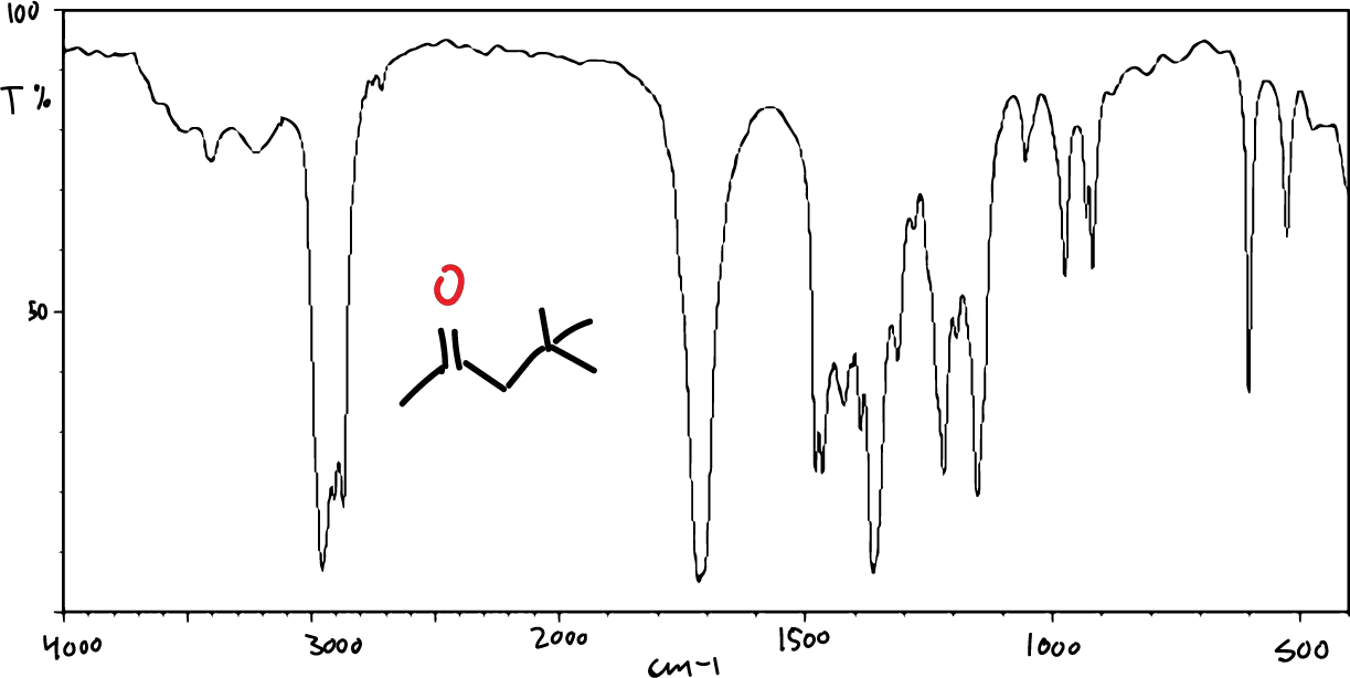 espectro infrarrojo IR 4,4-dimetil-2-pentanona AZASWMGVGQEVCS-UHFFFAOYSA-N