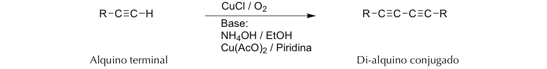Acoplamiento oxidativo de alquinos (Glaser-Eglinton-Hay)
