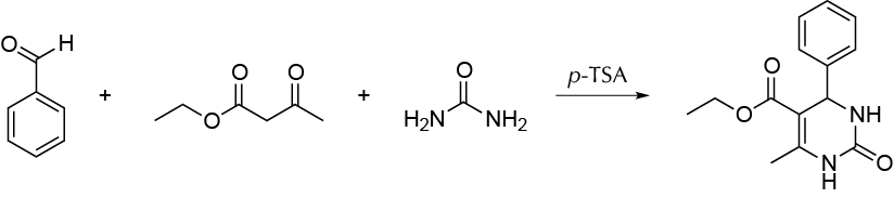Síntesis de tetrahidropirimidinona por reacción de Biginelli