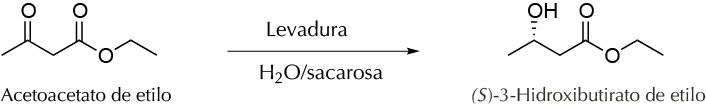 Síntesis de 3-hidroxibutirato de etilo quiral
